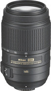 AF-S DX NIKKOR 55-300mm f/4.5-5.6G ED VR Telephoto Zoom Lens - Black