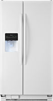 25.4 Cu. Ft. Side-by-Side Refrigerator with Thru-the-Door Ice and Water - White
