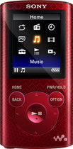 NWZ-E380 Series Walkman 4GB* Video MP3 Player - Red
