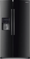 24.5 Cu. Ft. Side-by-Side Refrigerator with Thru-the-Door Ice and Water - Black
