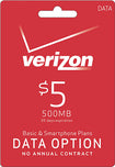 $5 Data Add-On Card