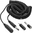 20' Headphone Extension Cable and Adapter Kit - Black
