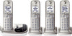 DECT 6.0 Expandable Cordless Phone System with Digital Answering System - Champagne Gold
