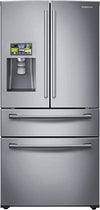 28.2 Cu. Ft. 4-Door French Door Smart Refrigerator with Thru-the-Door Ice and Water - Stainless-Steel