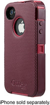 Defender Series Case for Apple® iPhone® 4 and 4S - Pink/Plum