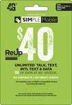 $40 ReUp Prepaid Card