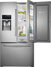 Showcase 27.8 Cu. Ft. French Door Refrigerator with Thru-the-Door Ice and Water - Stainless-Steel