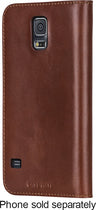 Wallet Folio Case for Samsung Galaxy S 5 Cell Phones - Brown