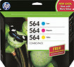 564 3-Pack Cyan/Magenta/Yellow Original Ink Cartridges - Cyan/Magenta/Yellow