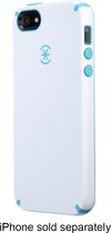 CandyShell Case for Apple® iPhone® 5 and 5s - White/Peacock Blue
