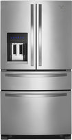 25.0 Cu. Ft. French Door Refrigerator with Thru-the-Door Ice and Water - Monochromatic Stainless-Steel