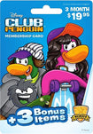 Club Penguin 3-Month Membership Card