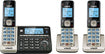 DECT 6.0 Expandable Cordless Phone System with Connect to Cell Digital Answering System - Champagne/Black