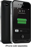 Juice Pack Air Charging Case for Apple® iPhone® 4 and 4S - Black/Silver