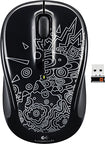 M325 Wireless Optical Mouse - Black Topography
