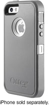 Defender Series Case and Holster for Apple® iPhone® 5 and 5s - Gunmetal Gray/White