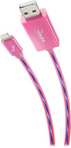 3' Lighted Lightning Charge/Sync Cable - Pink