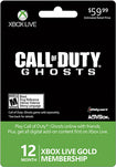 Xbox Live 12 Month Gold Membership - Call of Duty: Ghosts