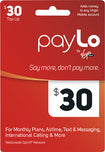 $30 PayLo Top-Up Card