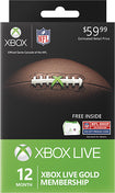 Xbox Live 12 Month Gold Membership - NFL Ultimate Fan Pack