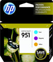 Officejet 951 Inkjet Cartridge Combo Pack - Cyan/Magenta/Yellow