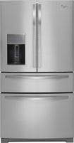 28.1 Cu. Ft. 4-Door French Door Refrigerator with Thru-the-Door Ice and Water - Monochromatic Stainless-Steel