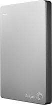 Backup Plus Slim for Mac 1TB External USB 3.0/2.0 Portable Hard Drive - Silver/Black