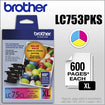 High-Yield Inkjet Cartridge for Brother Printers Multipack - Yellow/Cyan/Magenta