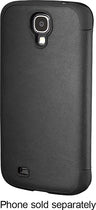Leather Flip Case for Samsung Galaxy S 4 Cell Phones - Black