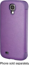 Leather Flip Case for Samsung Galaxy S 4 Cell Phones - Purple