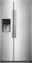 24.5 Cu. Ft. Side-by-Side Refrigerator with Thru-the-Door Ice and Water - Stainless-Steel