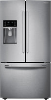 22.5 Cu. Ft. Counter-Depth French Door Refrigerator with Thru-the-Door Ice and Water - Stainless-Steel