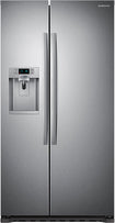 22.3 Cu. Ft. Counter-Depth Side-by-Side Refrigerator with Thru-the-Door Ice and Water - Stainless-Steel