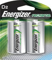 NiMH Rechargeable Batteries D (2-Pack)