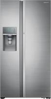 Showcase 28.7 Cu. Ft. Side-by-Side Refrigerator with Thru-the-Door Ice and Water - Stainless-Steel