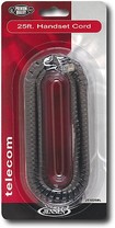 25' Handset Cord - Black