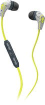 50/50 Earbud Headphones - Gray/Hot Lime