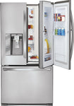 30.5 Cu. Ft. Door In Door French Door Refrigerator with Ice and Water Dispenser - Stainless-Steel