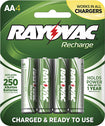 Rechargeable AA Batteries (4-Pack)