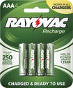 Rechargeable AAA Batteries (4-Pack)