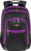 Skywalk Deluxe Laptop Backpack - Black/Orchid