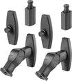 Tilting Wall Mounts for Most Small Speakers (2-Pack) - Black