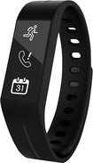 Touch Fitness Tracker and Smart Watch - Black