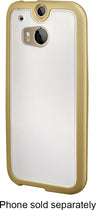 Soft Shell Case for HTC One (M8) Cell Phones - Frost/Gold