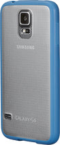 Frosted Case for Samsung Galaxy S 5 Cell Phones - Clear/Blue