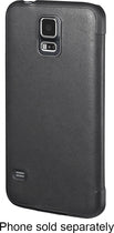 Leather Flip Case for Samsung Galaxy S 5 Cell Phones - Black