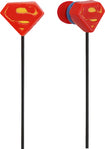 Superman Earbud Headphones - Red/Black/Yellow