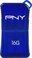 Micro Sleek Attaché 16GB USB 2.0 Flash Drive - Blue