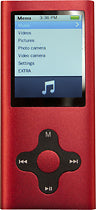 Eclipse 180G2 Series 4GB* Video MP3 Player - Red