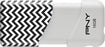 Chevron 16GB USB 2.0 Flash Drive - Black/White